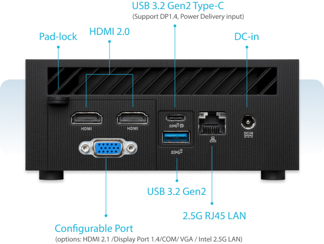 ASUS ExpertCenter PN64 i5 Mini PC view 3 ASUS ExpertCenter PN64 i5 Mini PC product image 3