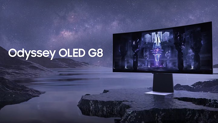 Samsung Odyssey OLED G8 34-inch OLED Gaming Monitor view 2 Samsung Odyssey OLED G8 34-inch OLED Gaming Monitor product image 2