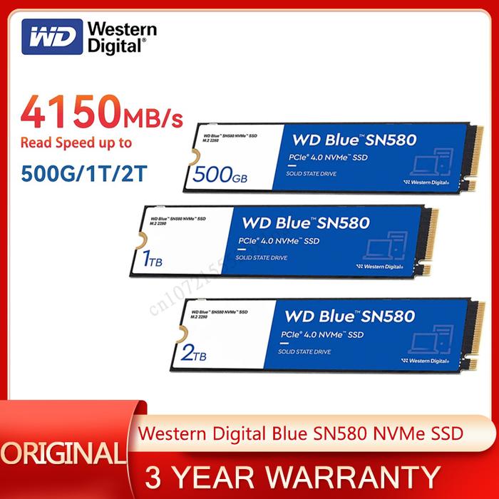 Western Digital Blue SN580 1TB NVMe SSD product image 1