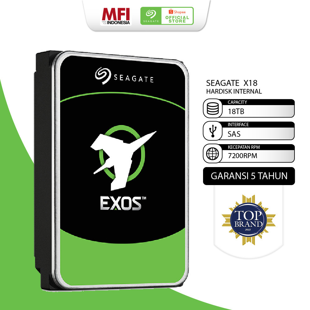 Seagate Exos X18 18TB Enterprise Hard Drive product image 1