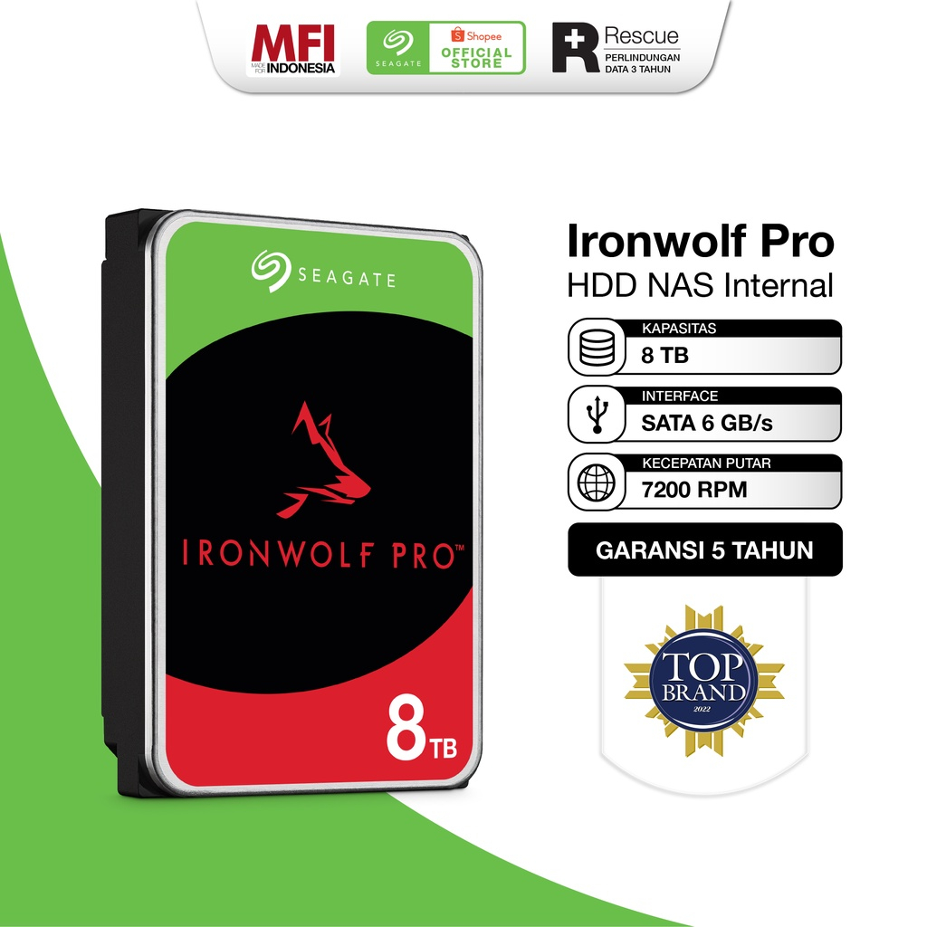 Seagate IronWolf 8TB NAS Hard Drive product image 2