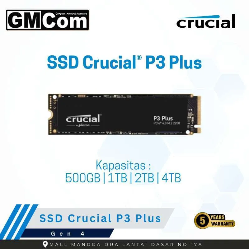Crucial P3 Plus 1TB NVMe SSD product image 1