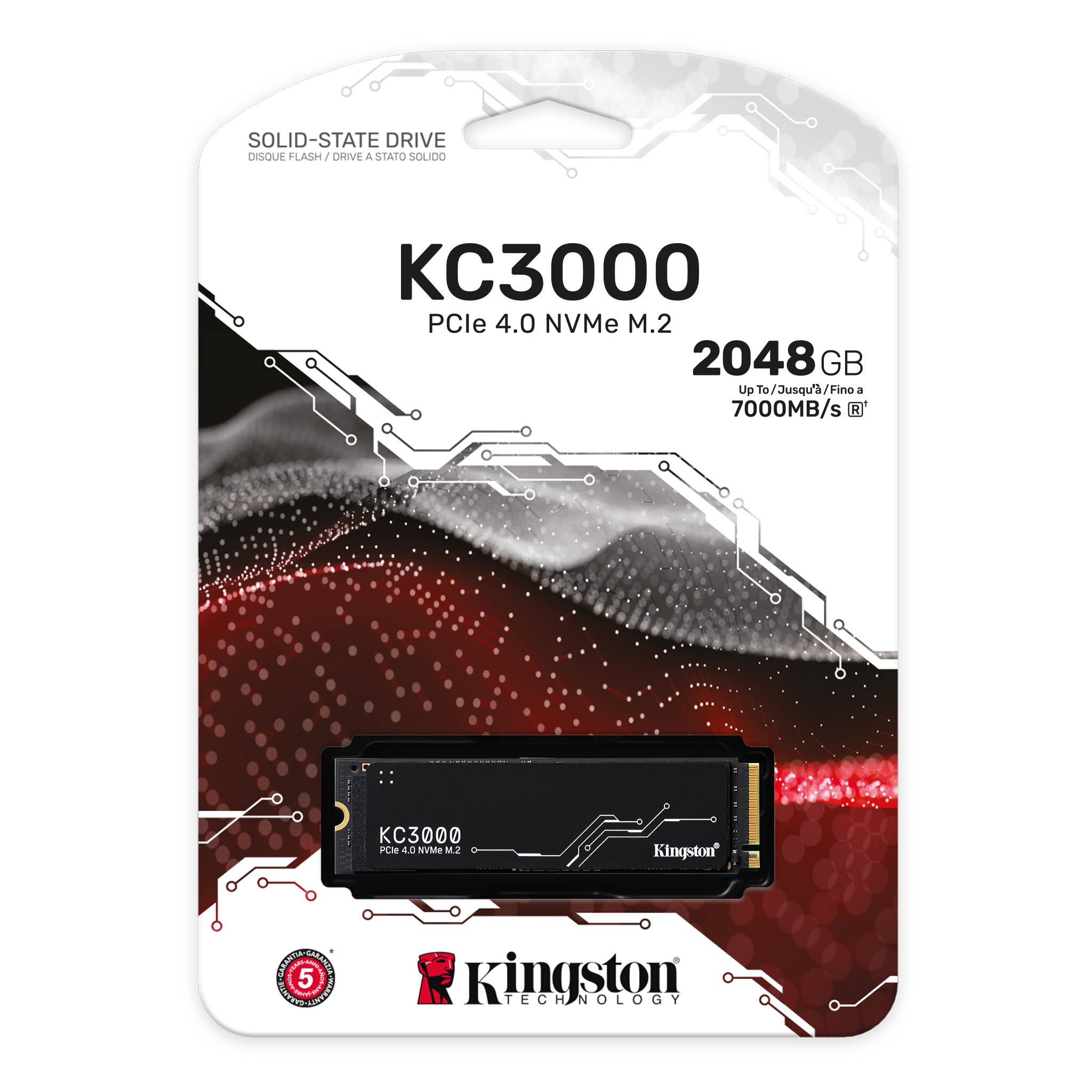 Kingston KC3000 2TB NVMe SSD view 2 Kingston KC3000 2TB NVMe SSD product image 2