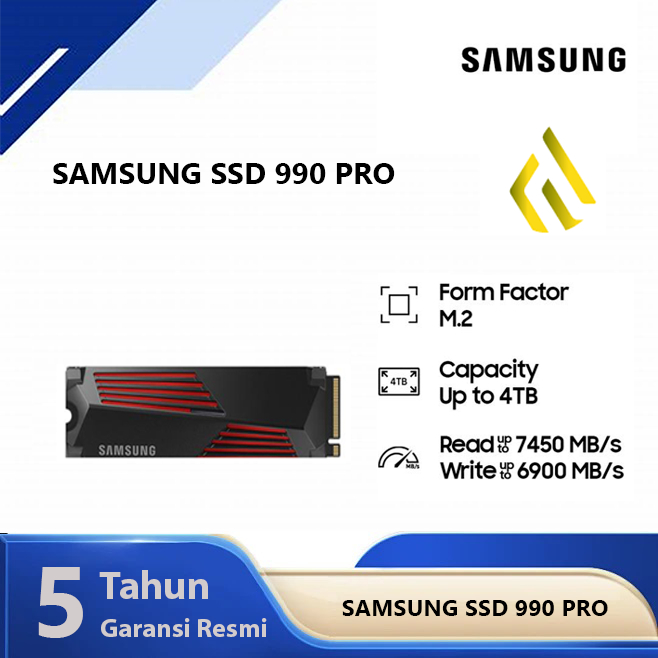 Samsung 990 PRO 1TB NVMe SSD product image 3